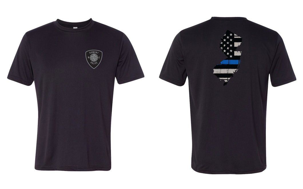 Dumont Police Dryfit Performance Tee - Black (Design 3) - 5KounT
