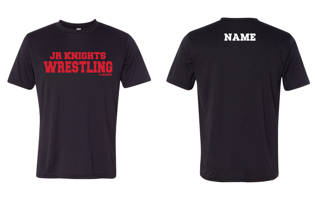 Jr. Knights Wrestling Dryfit Performance Tee - Black - 5KounT