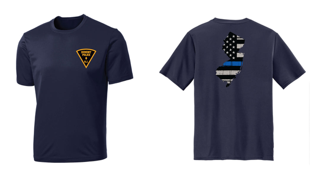Dumont Police Dryfit Performance Tee - Navy (Design 2) - 5KounT