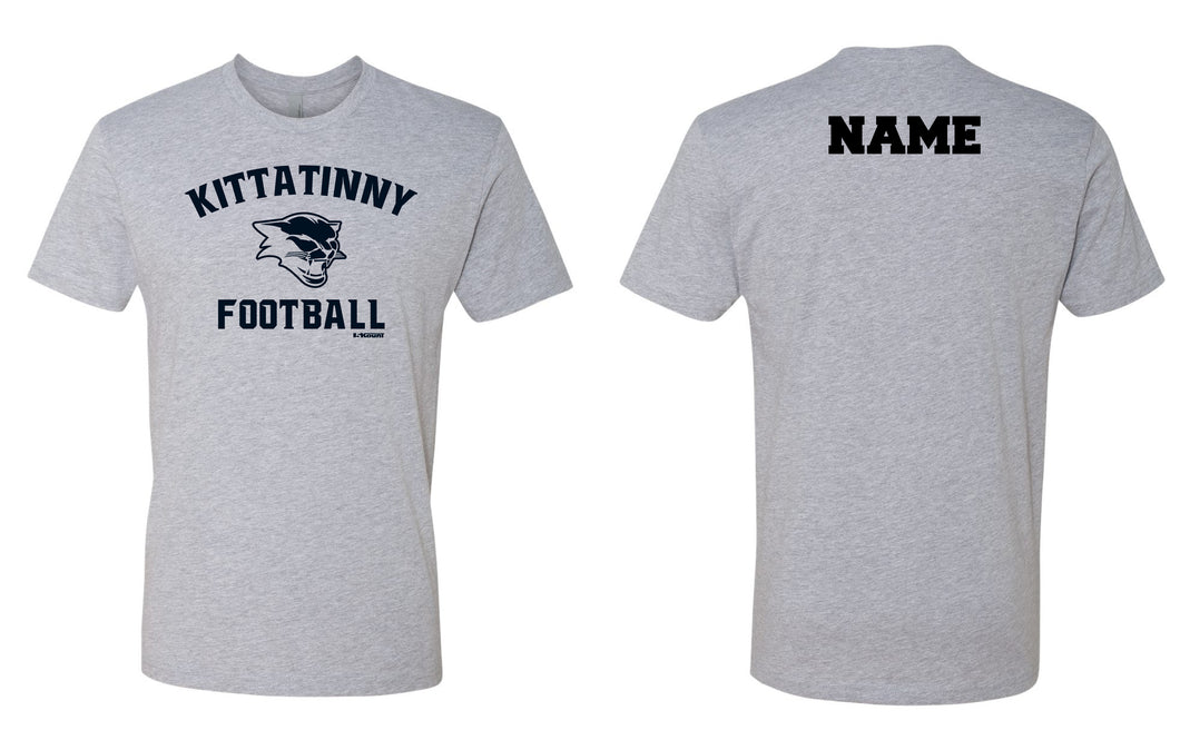 Kittatinny Football Cotton Crew Tee - Gray - 5KounT2018