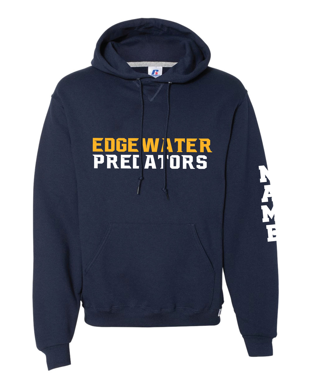 Edgewater Wrestling Russell Athletic Cotton Hoodie - Navy - 5KounT