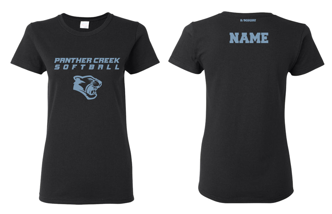 Panther Creek Softball Cotton Crew Tee - Black - 5KounT