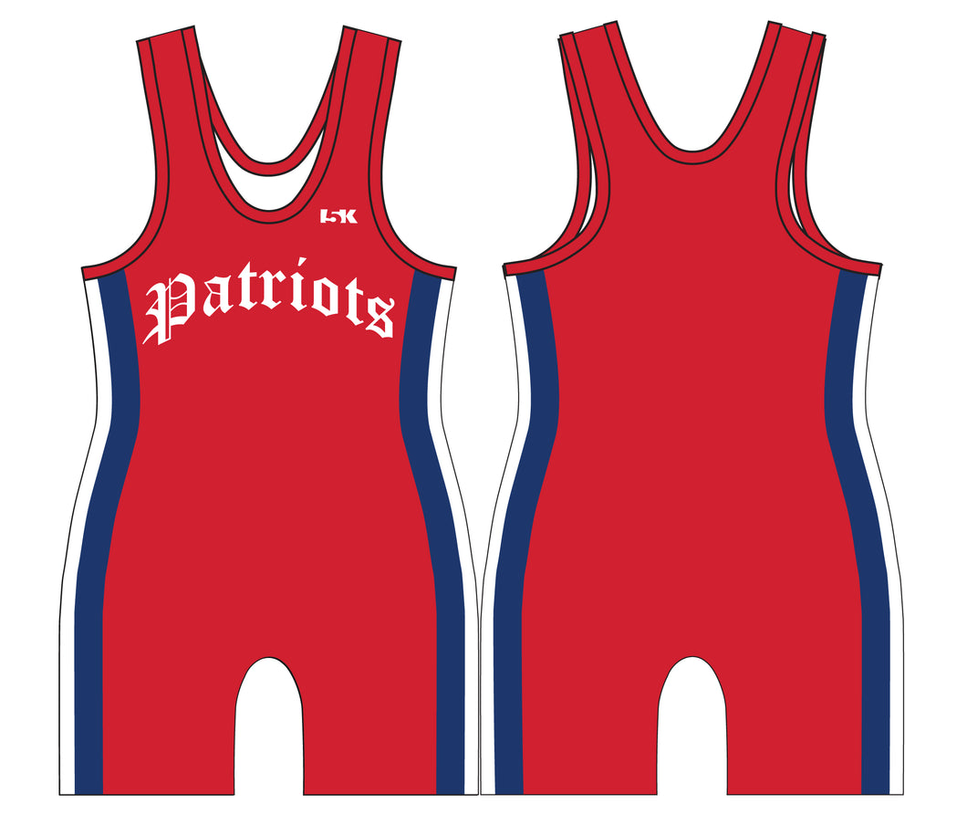 Secaucus High School Wrestling Sublimated Men's Singlet - Design 2