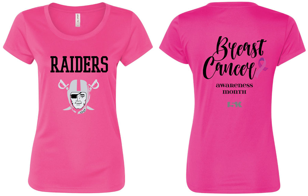 Oakland Raiders Tackle Breast Cancer T-Shirt - TeeNaviSport