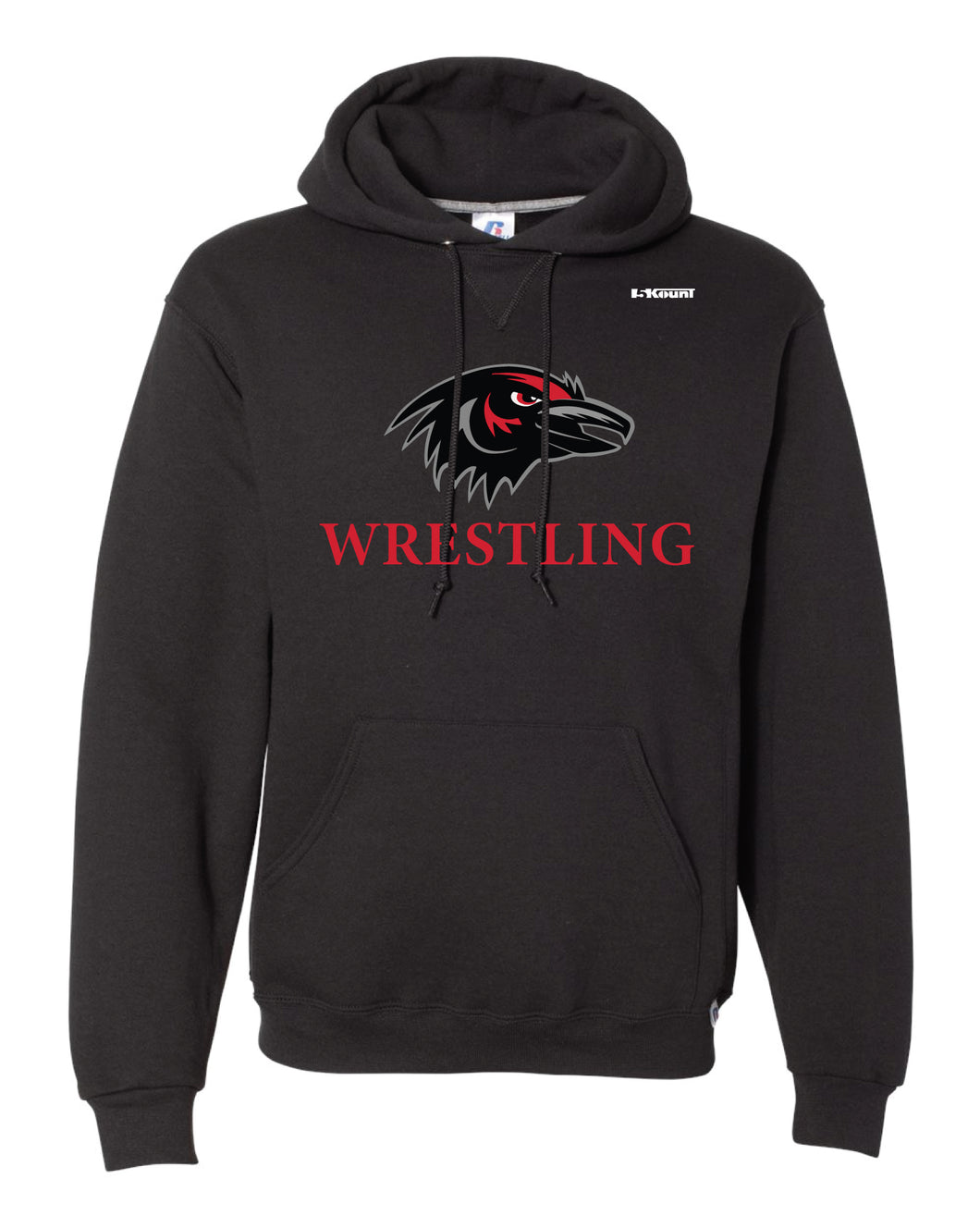 Robbinsville Wrestling Russell Athletic Cotton Hoodie - Black - 5KounT2018