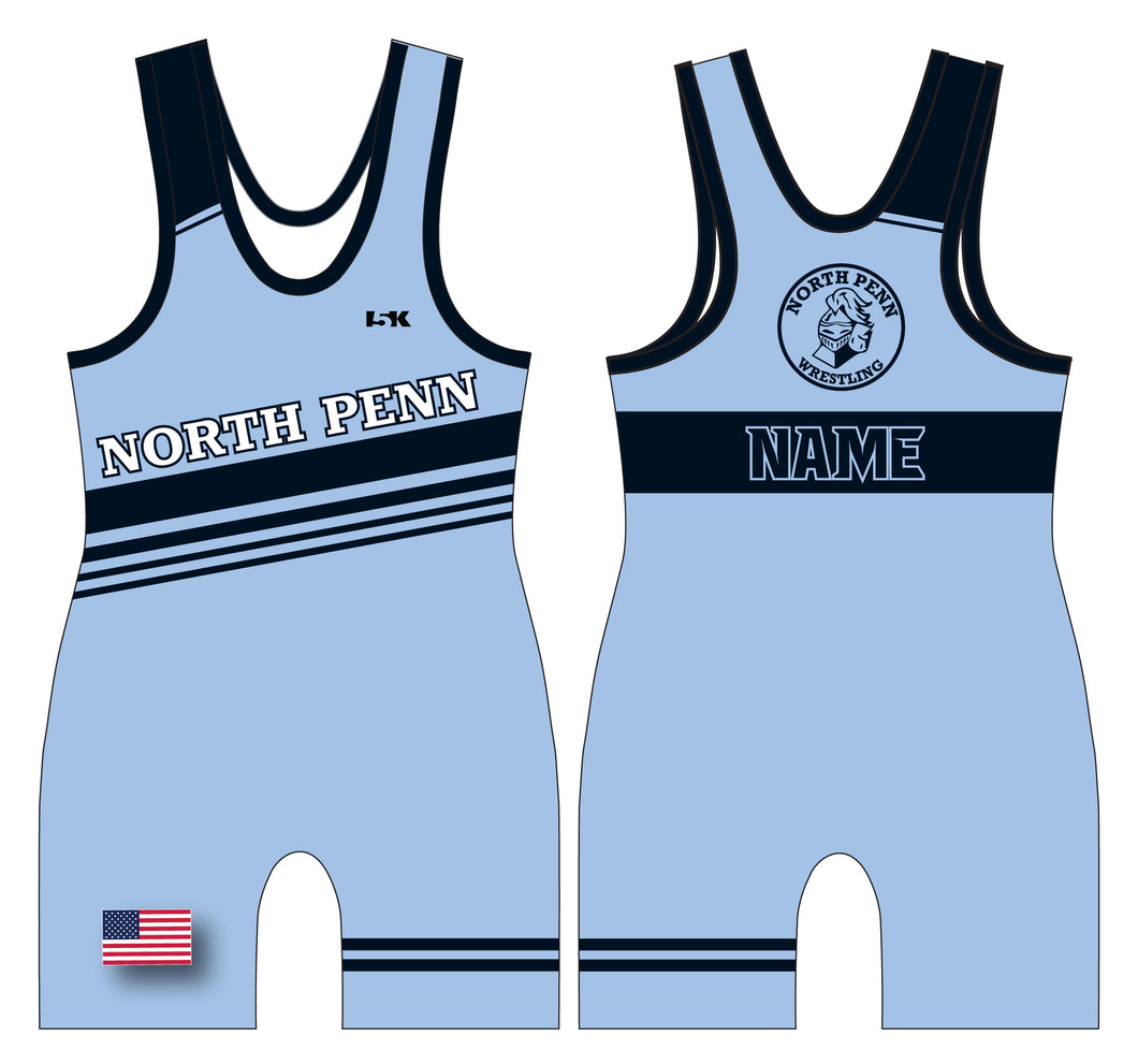 North Penn Wrestling Sublimated Men's Singlet (Design 3) - 5KounT