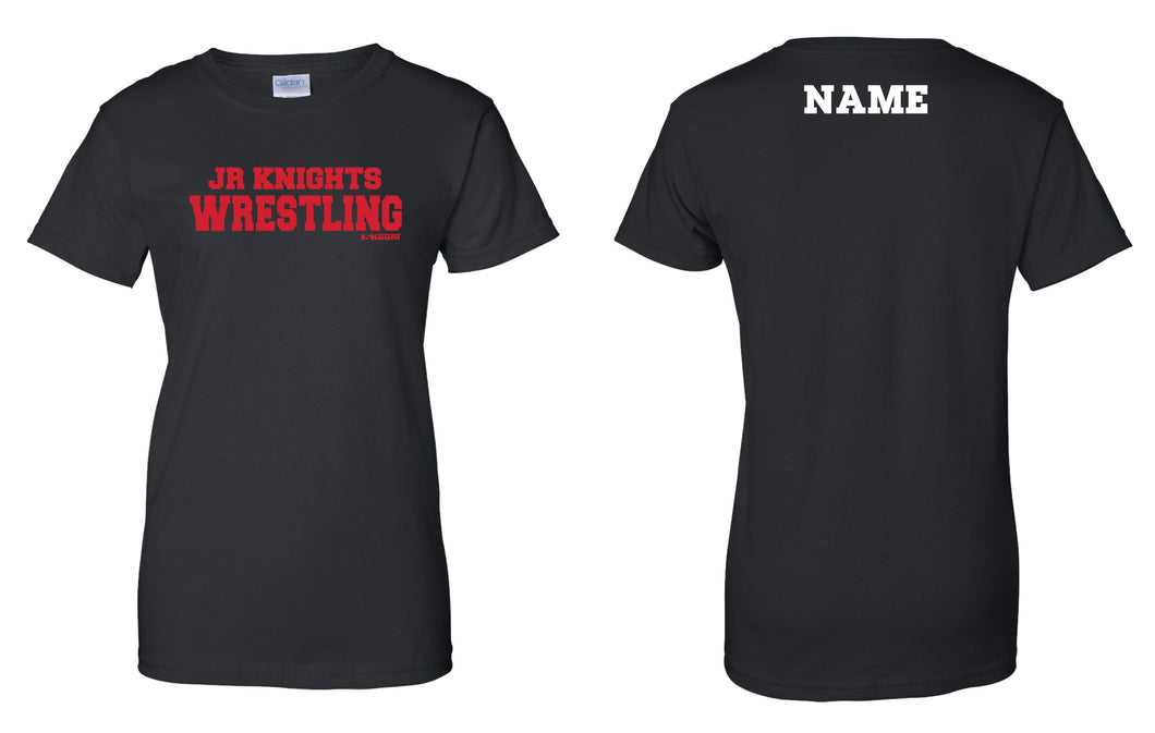 Jr. Knights Wrestling Women's Crew Tee - Black - 5KounT