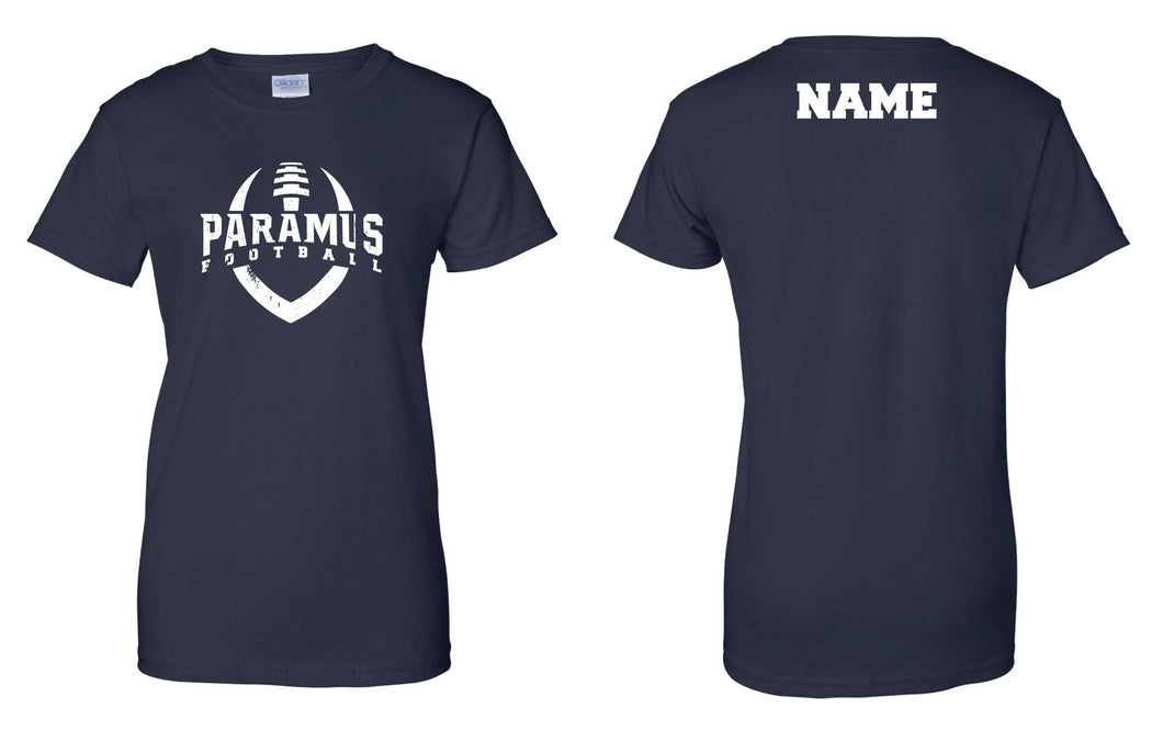 Paramus Football Cotton Women's Crew Tee - Navy - 5KounT