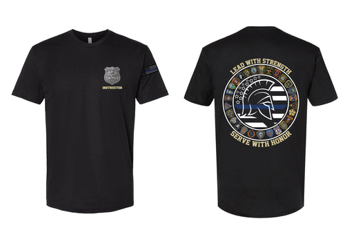 #135 Bergen County Police Academy Cotton Crew Tee - Black (Instructor)