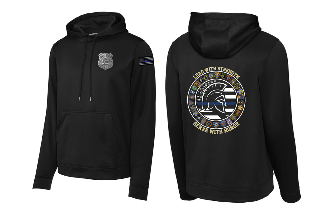 #135 Bergen County Police Academy Dryfit Performance Hoodie - Black