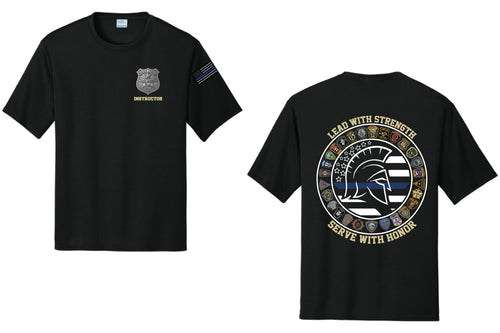 #135 Bergen County Police Academy Dryfit Performance Tee - Black (Instructor)