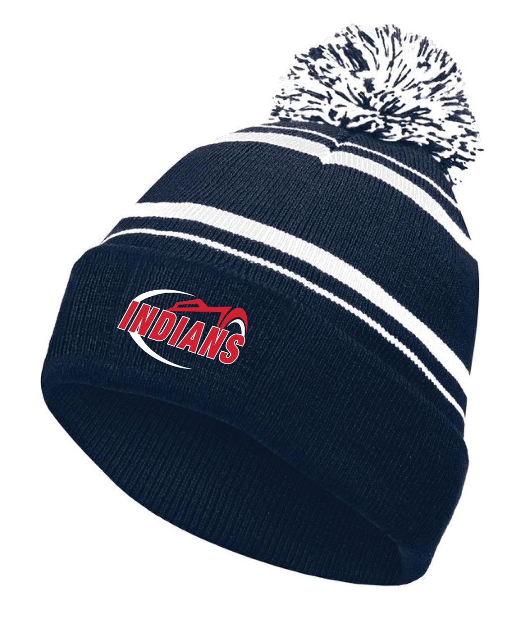 Northampton Indians Cheer Pom Beanie - Navy