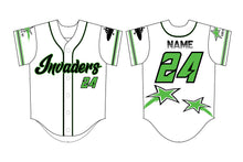 Invaders Baseball Sublimated Game Jersey - White