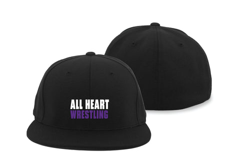 All Heart Wrestling FlexFit Cap - Black