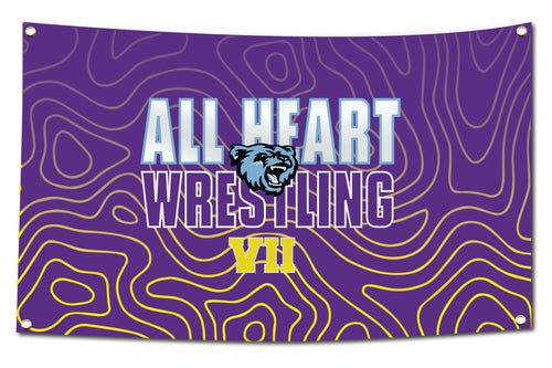 All Heart Wrestling Sublimated Banner (Horizontal)