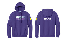 All Heart Wrestling Cotton Hoodie - Purple