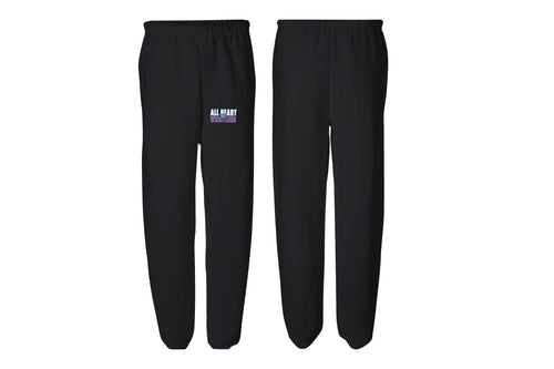 All Heart Wrestling Cotton Sweatpants - Black