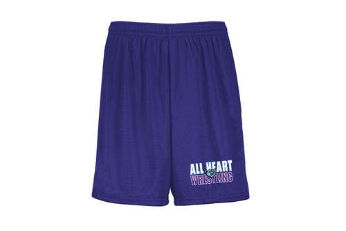 All Heart Wrestling Athletic Tech Shorts - Purple