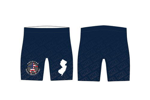 American MMA Wrestling Sublimated Compression Shorts