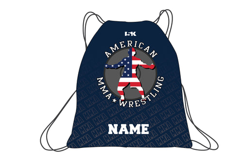 American MMA Wrestling Sublimated Drawstring Bag