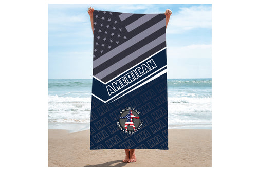 American MMA Wrestling Sublimated Beach Towel