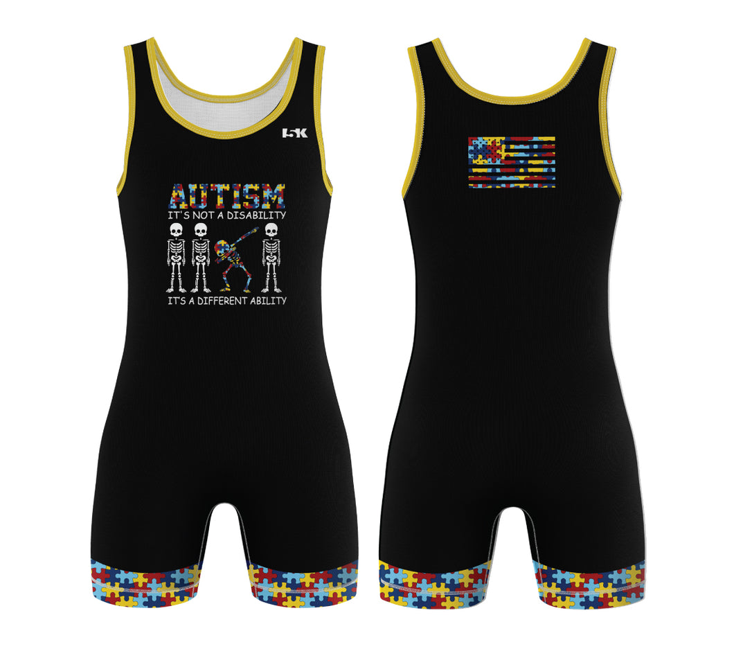 Autism Is Not A Disability Men's Singlet