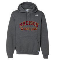 Madison Wrestling Cotton Hoodie - Black / Gray