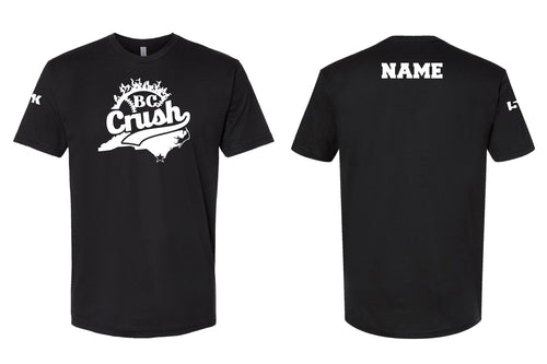 BC Crush Softball Cotton Crew Tee - Black