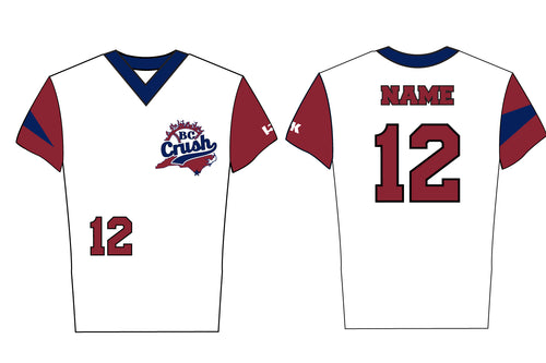 BC Crush Softball Sublimated V-Neck DryFit Game Jersey - White