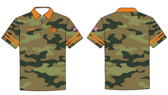 BC Crush Softball Sublimated Polo Shirt - Camo