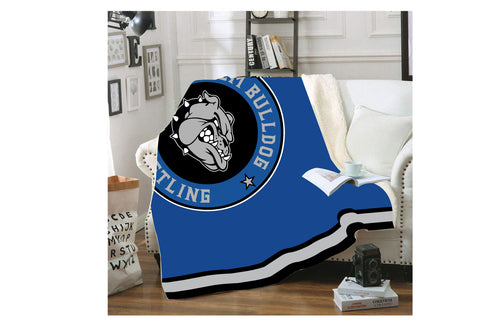 Salem Bulldogs Wrestling Sublimated Blanket