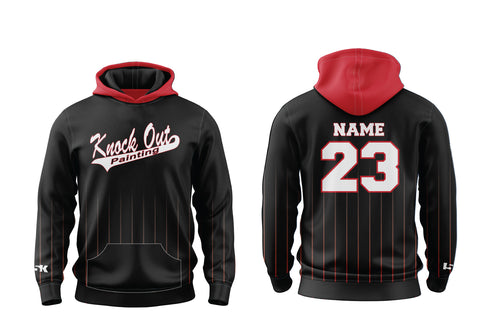 Knock Out Painting Softball Sublimated Hoodie