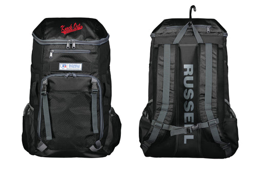 Knock Out Painting Softball Russell Gear Backpack - Black