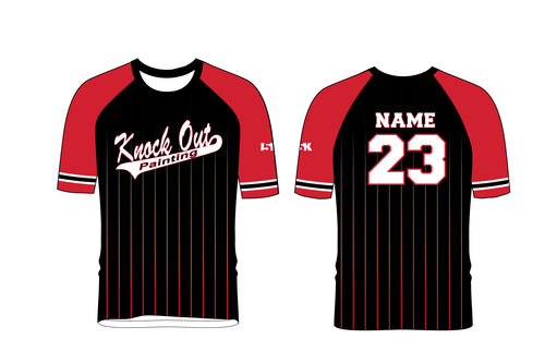 Knock Out Painting Softball Sublimated Practice Shirt