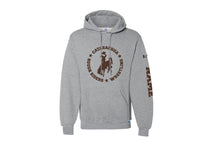 Catty Rough Riders Wrestling Cotton Hoodie - Grey