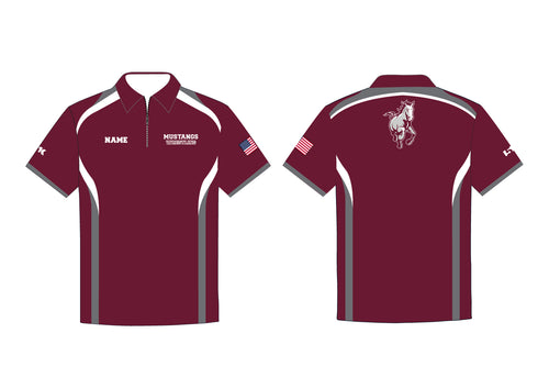 Clifton HS Wrestling Sublimated Polo Shirt - Maroon/Gray