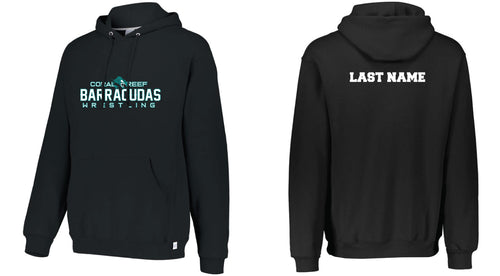 Coral Reef Wrestling Cotton Hoodie - Black