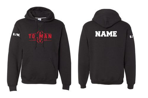 Tolman Tigers Football Cotton Hoodie - Black