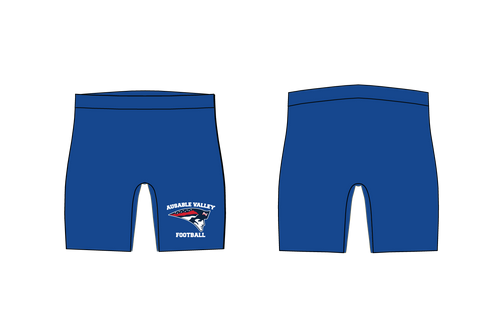 AuSable Patriots Football Sublimated Compression Shorts - Royal