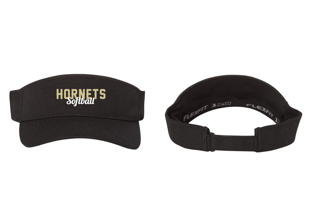 East Hartford Softball Adjustable Visor - Black