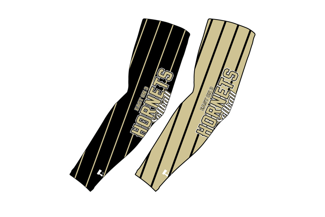 East Hartford Softball Sublimated Compression Sleeve - Black / Vegas Gold