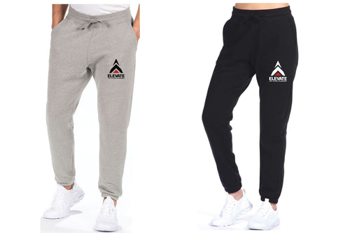 Elevate Jiu Jitsu Academy Cotton Sweatpants - Gray - Black