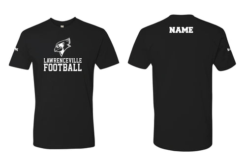 Lawrenceville Football Cotton Crew Tee - Black