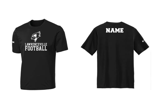 Lawrenceville Football Dryfit Performance Tee - Black/White