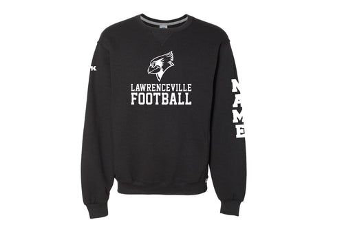 Lawrenceville Football Cotton Crewneck Sweatshirt - Black