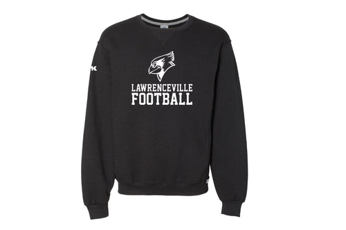 Lawrenceville Football Cotton Crewneck Sweatshirt - Black