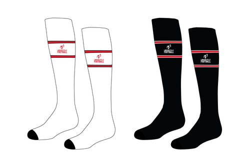 Lawrenceville Football Sublimated Socks - White/Black