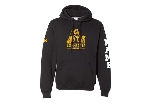Lionhearts Wrestling Cotton Hoodie - Black