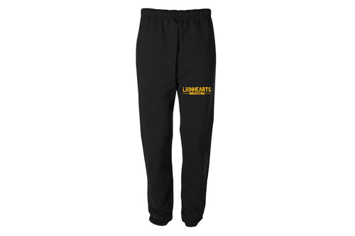 Lionhearts Wrestling Cotton Sweatpants - Black