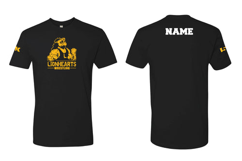 Lionhearts Wrestling Cotton Crew Tee - Black